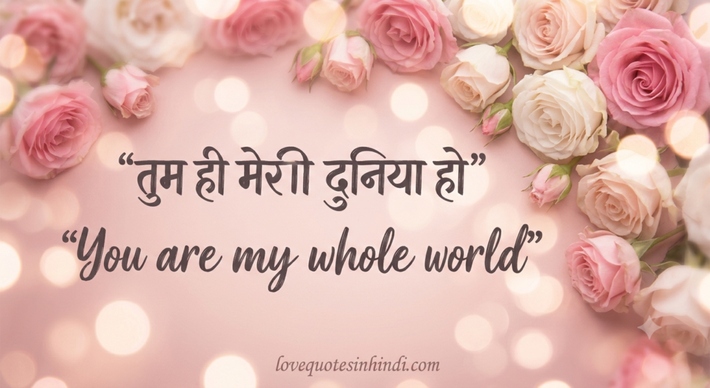 Short Deep Love Quotes in Hindi English