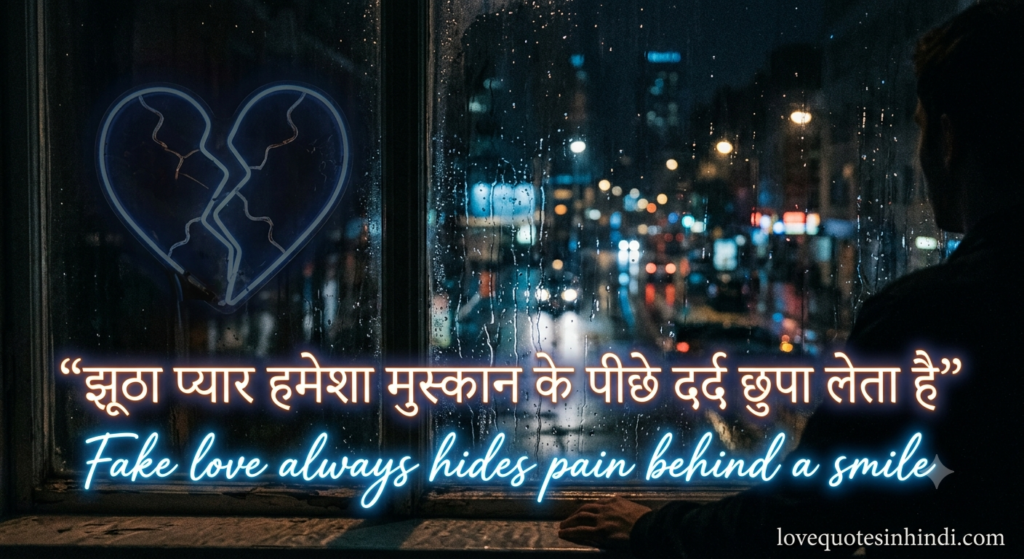 Karma Quotes on Fake Love in Hindi