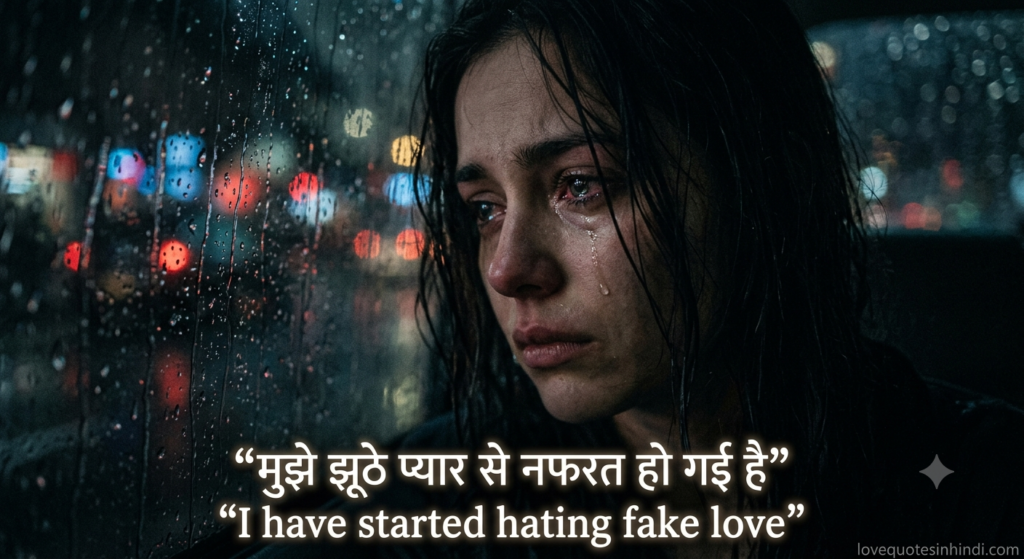 Sad Fake Love Quotes in Hindi