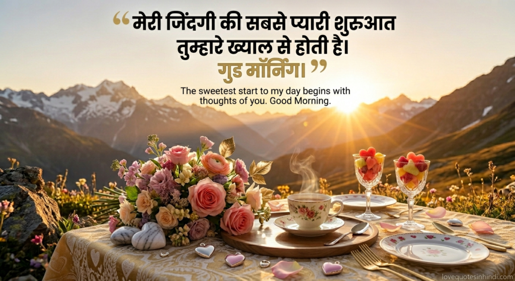 Good Morning Love Quotes in Hindi for Boyfriend