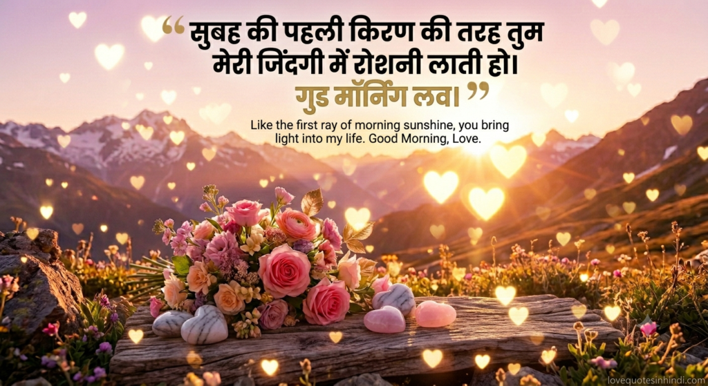 Romantic Good Morning Quotes in Hindi