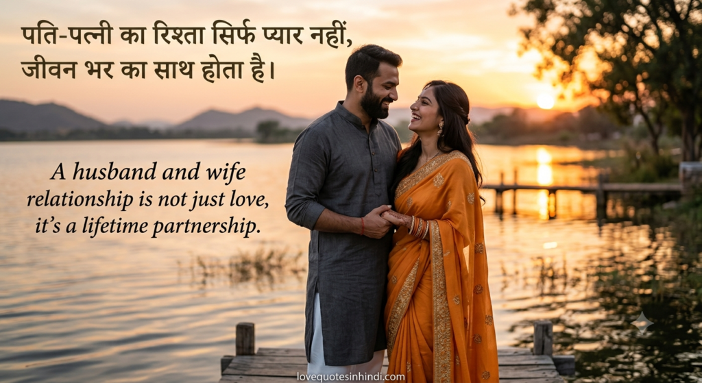 Romantic Husband Wife Love Quotes in Hindi