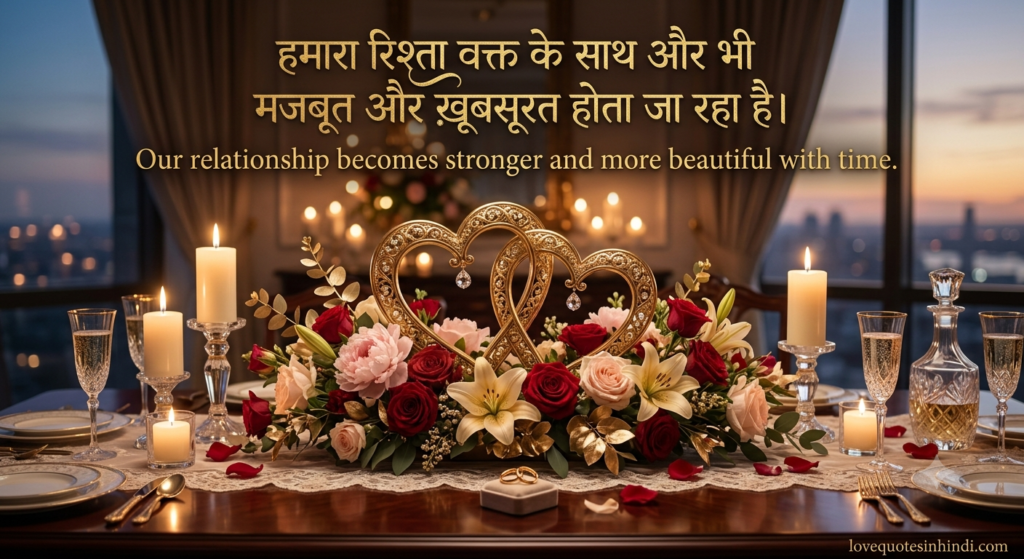 Romantic Anniversary Quotes in Hindi for Him