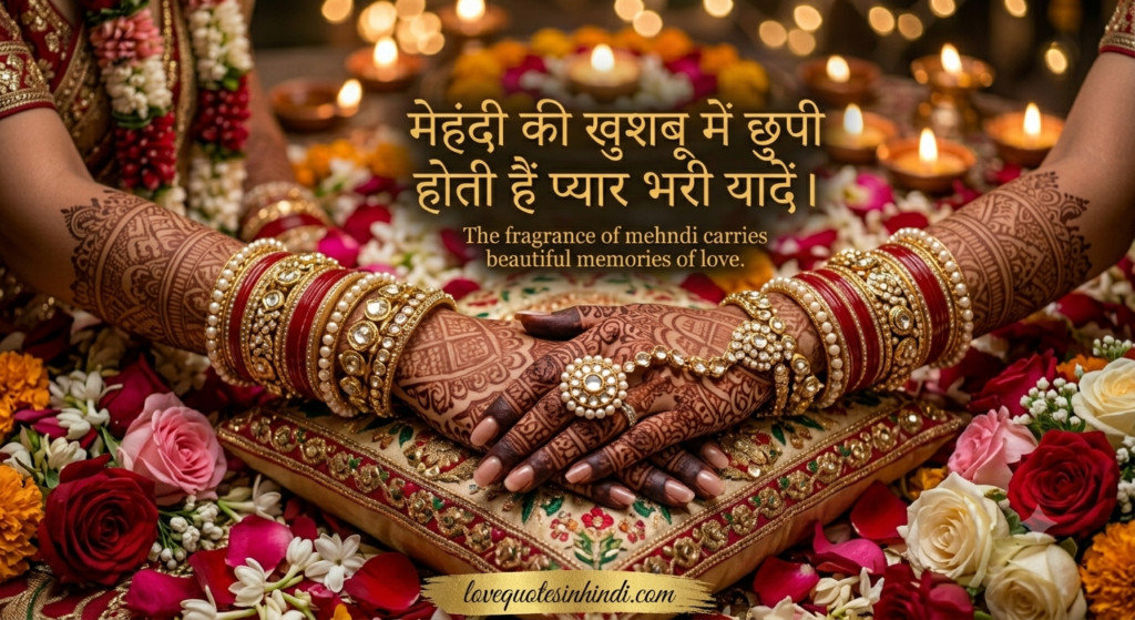 Love Mehndi Quotes in Hindi