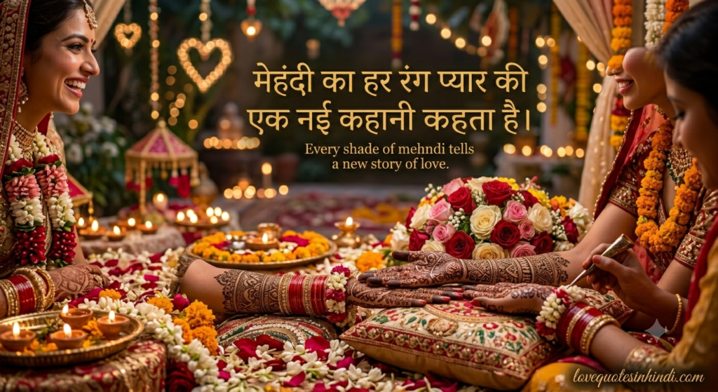 Love Mehndi Quotes in Hindi